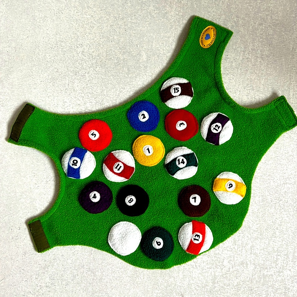 Dog Coat - Pool Balls
